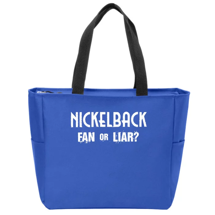 Fan Or Liar Zip Tote Bag