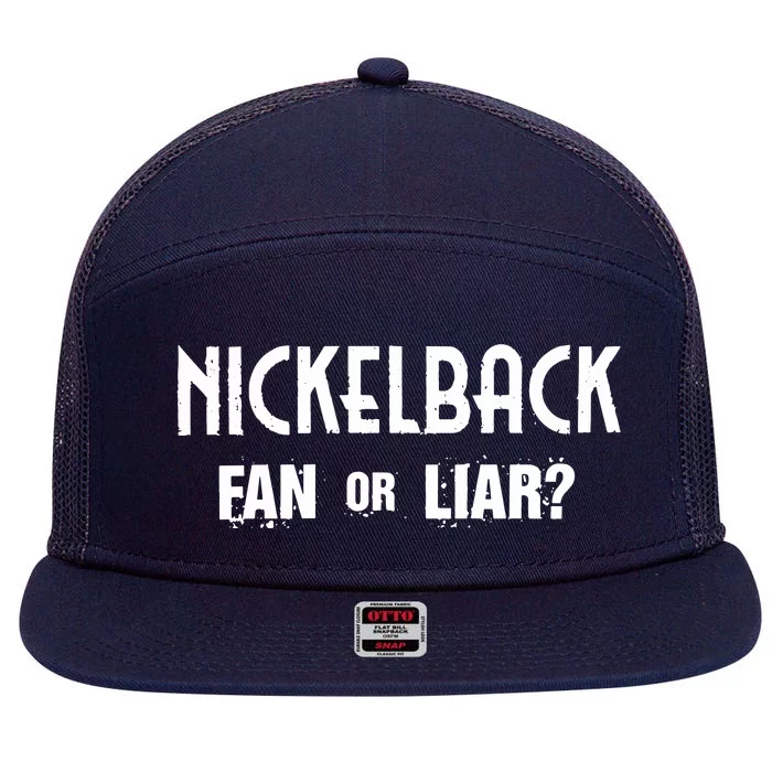 Fan Or Liar 7 Panel Mesh Trucker Snapback Hat