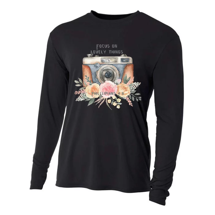 Focus On Lovely Things Cooling Performance Long Sleeve Crew