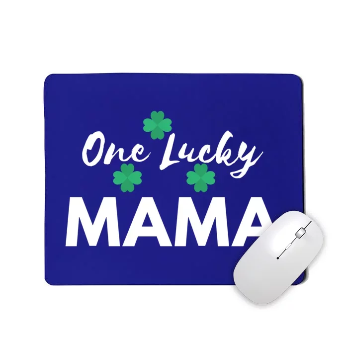 Funny One Lucky Mama St Patricks Day Mom Gift Meaningful Gift Mousepad