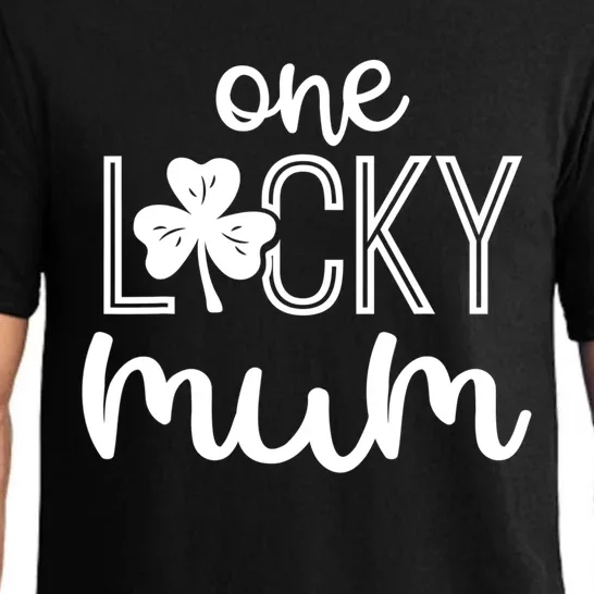 Funny One Lucky Mum St Patricks Day Gift Gift Pajama Set