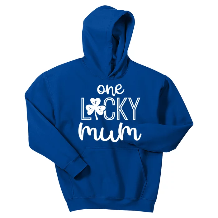 Funny One Lucky Mum St Patricks Day Gift Gift Kids Hoodie