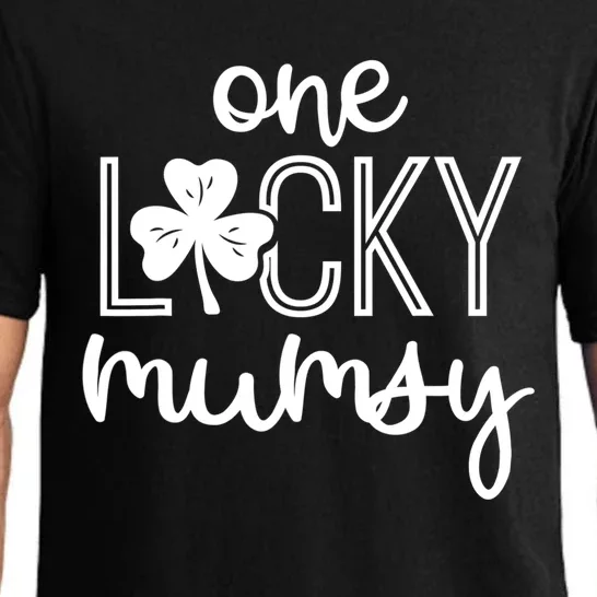 Funny One Lucky Mumsy St Patricks Day Gift Cute Gift Pajama Set