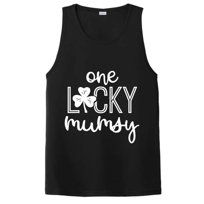 Funny One Lucky Mumsy St Patricks Day Gift Cute Gift Performance Tank