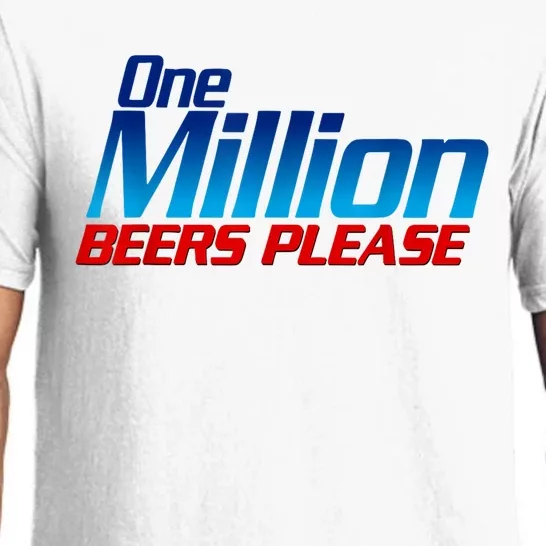 Funny One Million Beers Please Beer Enthusiast Drinking Pajama Set