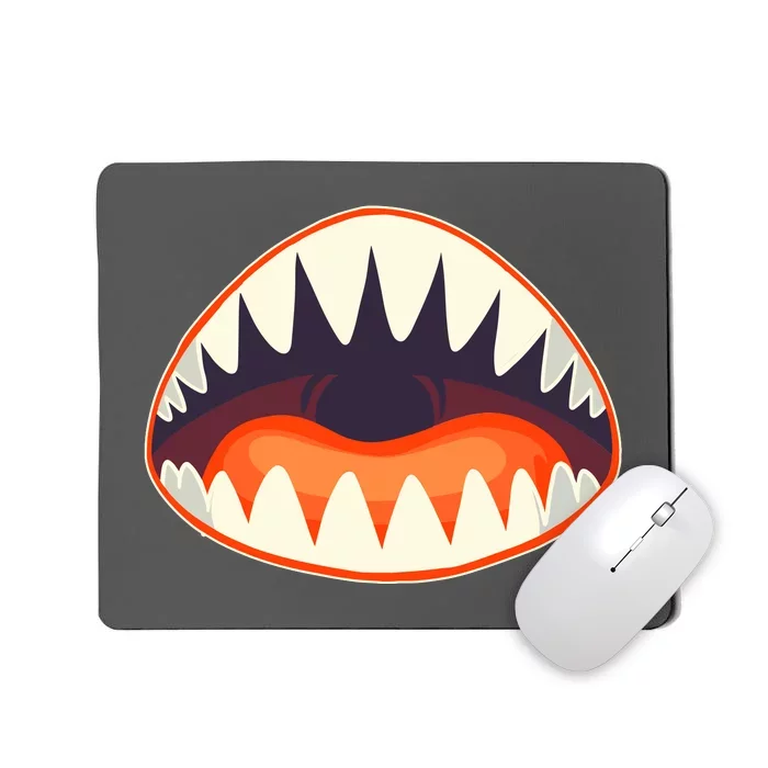 Funny Open Mouth Shark Attack Mousepad