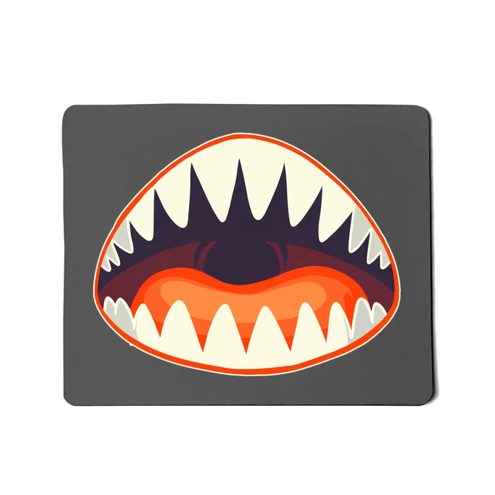 Funny Open Mouth Shark Attack Mousepad