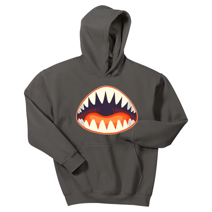 Funny Open Mouth Shark Attack Kids Hoodie