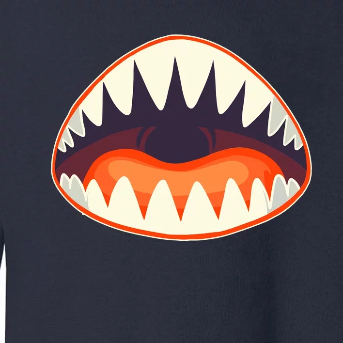 Funny Open Mouth Shark Attack Toddler Sweatshirt