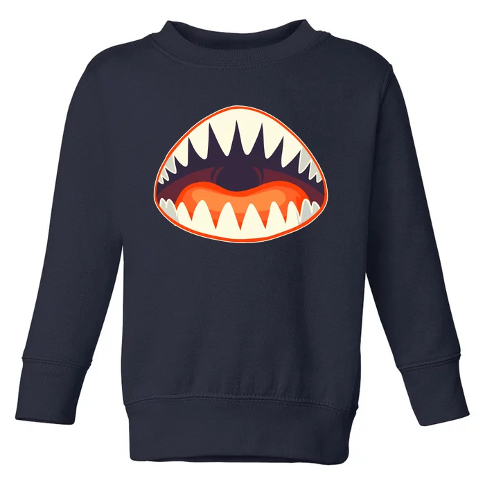 Funny Open Mouth Shark Attack Toddler Sweatshirt