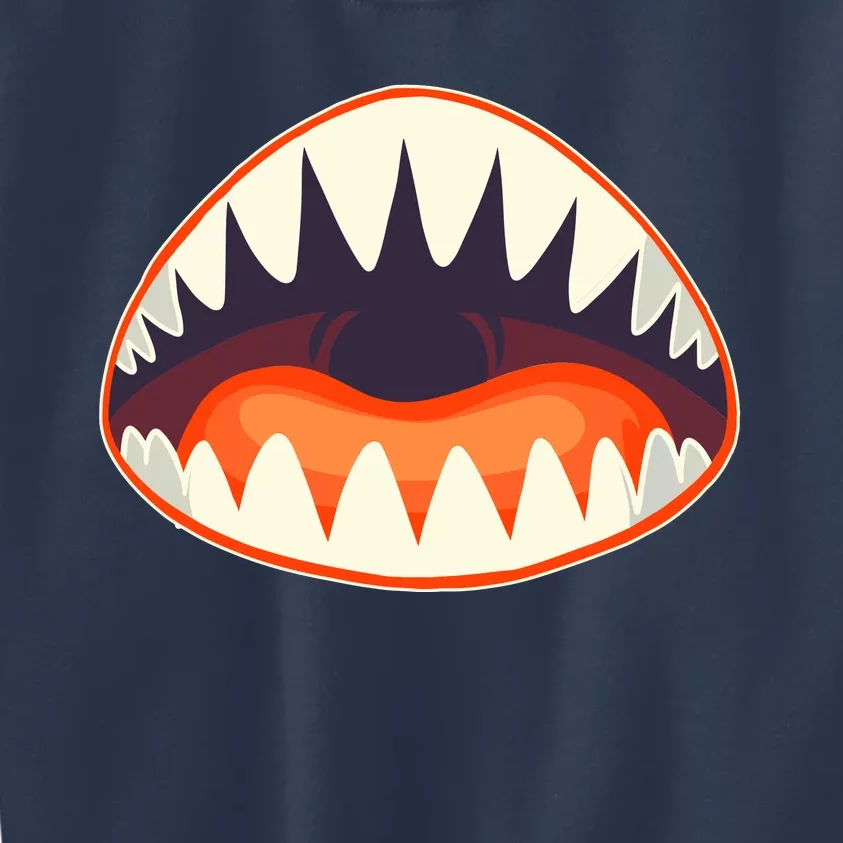 Funny Open Mouth Shark Attack Kids Sweatshirt