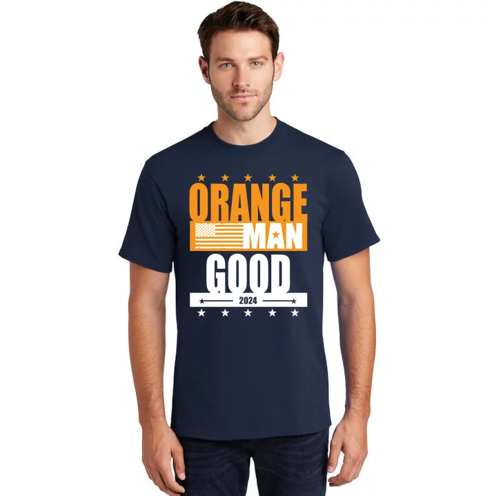 Funny Orange Man Good Meme Funny Patriotic American Meme Patriotic Shirt Tall T-Shirt