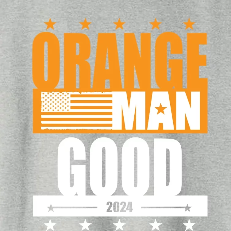 Funny Orange Man Good Meme Funny Patriotic American Meme Patriotic Shirt Women's Crop Top Tee