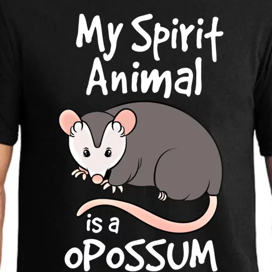 Funny Opossum My Spirit Animal Is A Opossum Cute Gift Pajama Set