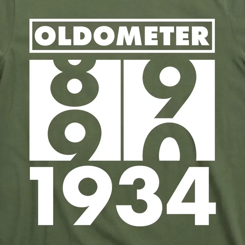 Funny Oldometer Made In 1934 90th Birthday T-Shirt