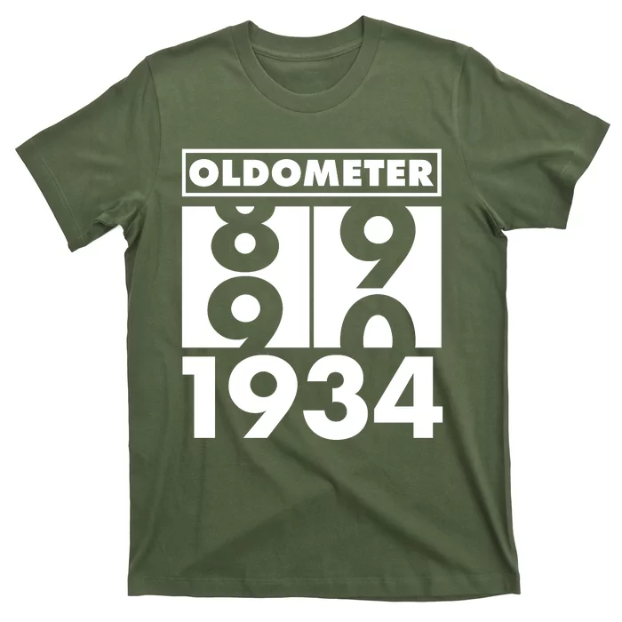 Funny Oldometer Made In 1934 90th Birthday T-Shirt