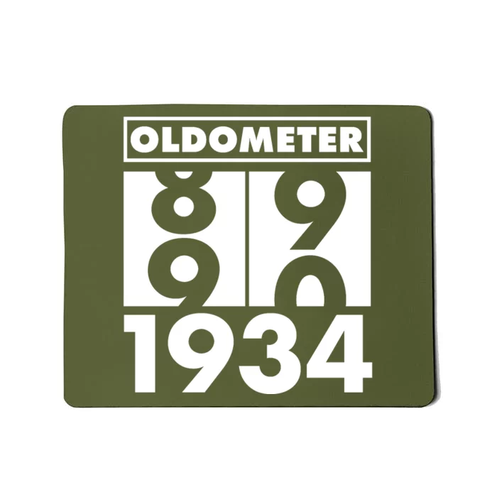 Funny Oldometer Made In 1934 90th Birthday Mousepad