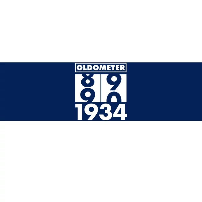 Funny Oldometer Made In 1934 90th Birthday Bumper Sticker