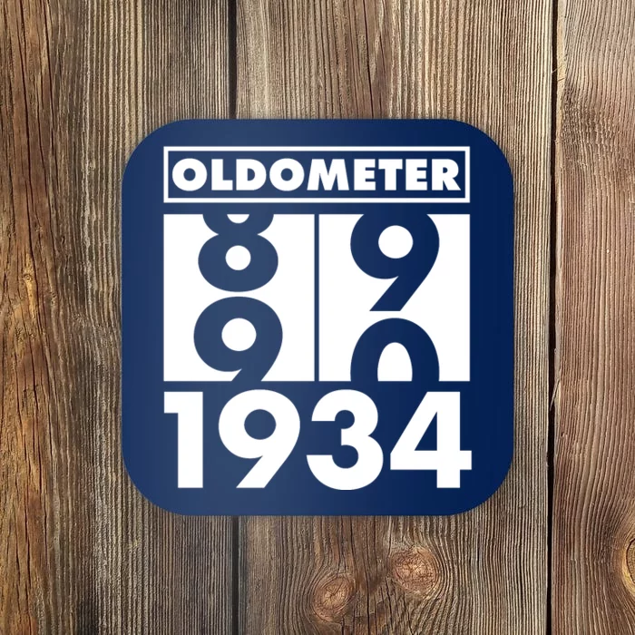 Funny Oldometer Made In 1934 90th Birthday Coaster