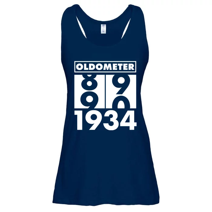 Funny Oldometer Made In 1934 90th Birthday Ladies Essential Flowy Tank