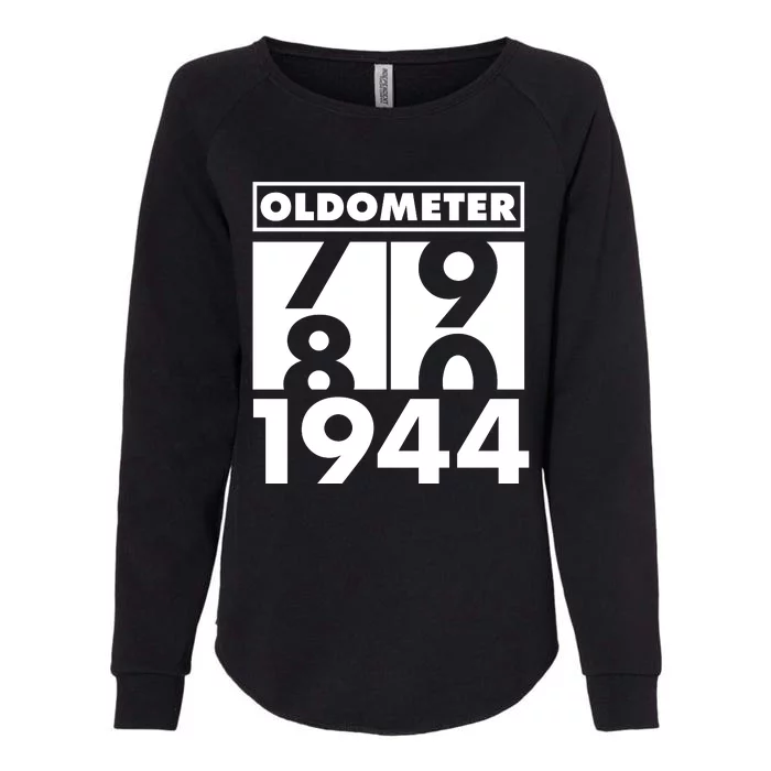 Funny Oldometer Made In 1944 80th Birthday Womens California Wash Sweatshirt