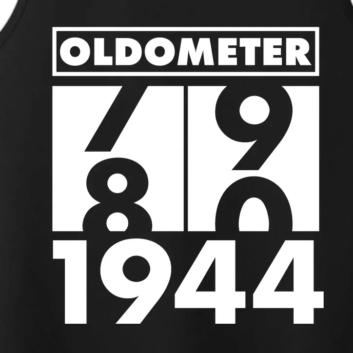 Funny Oldometer Made In 1944 80th Birthday Performance Tank