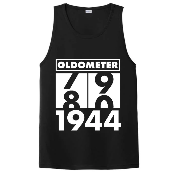 Funny Oldometer Made In 1944 80th Birthday Performance Tank