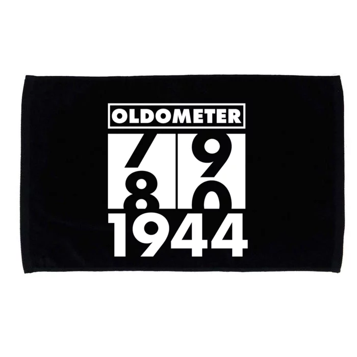 Funny Oldometer Made In 1944 80th Birthday Microfiber Hand Towel