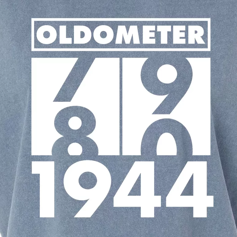 Funny Oldometer Made In 1944 80th Birthday Garment-Dyed Women's Muscle Tee