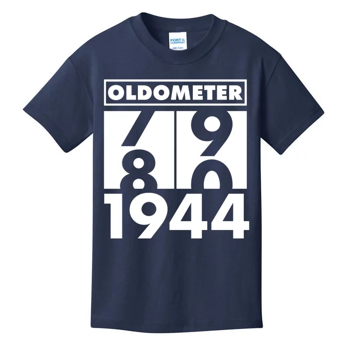 Funny Oldometer Made In 1944 80th Birthday Kids T-Shirt