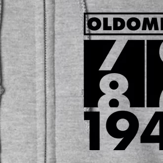 Funny Oldometer Made In 1944 80th Birthday Full Zip Hoodie