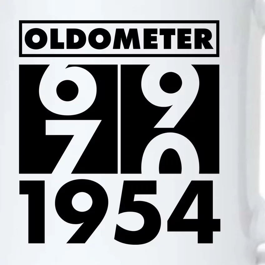 Funny Oldometer Made In 1954 70th Birthday Black Color Changing Mug