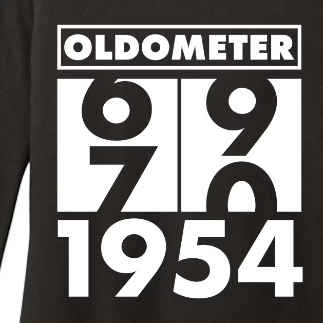 Funny Oldometer Made In 1954 70th Birthday Womens CVC Long Sleeve Shirt