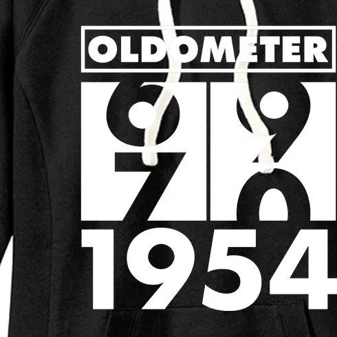 Funny Oldometer Made In 1954 70th Birthday Women's Fleece Hoodie