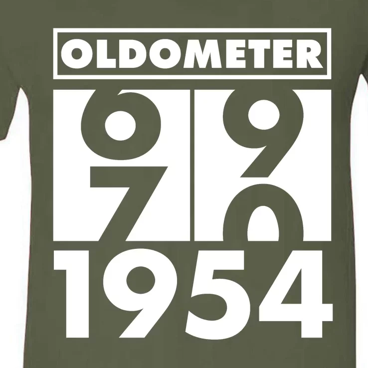 Funny Oldometer Made In 1954 70th Birthday V-Neck T-Shirt