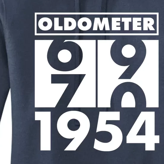 Funny Oldometer Made In 1954 70th Birthday Women's Pullover Hoodie