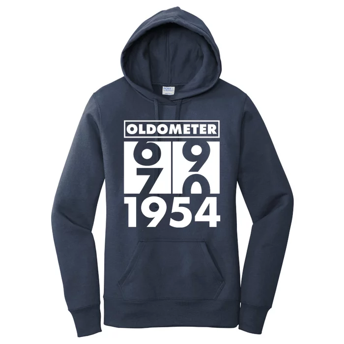 Funny Oldometer Made In 1954 70th Birthday Women's Pullover Hoodie