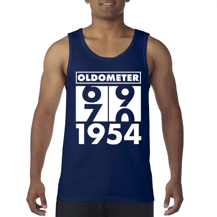 Funny Oldometer Made In 1954 70th Birthday Tank Top