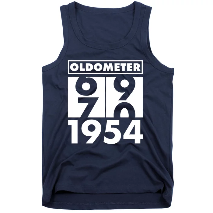 Funny Oldometer Made In 1954 70th Birthday Tank Top