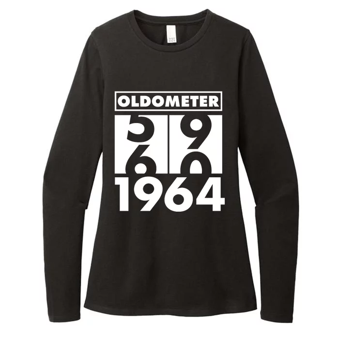 Funny Oldometer Made In 1964 60th Birthday Womens CVC Long Sleeve Shirt