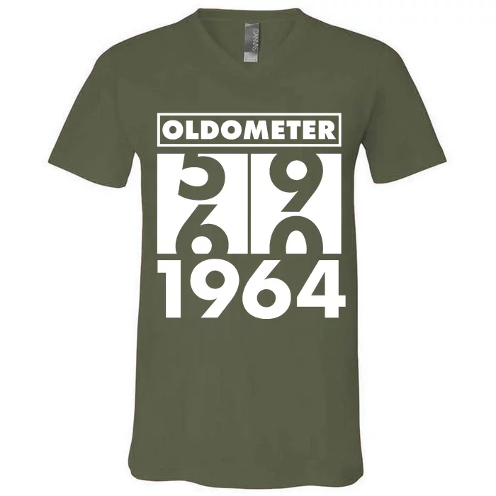 Funny Oldometer Made In 1964 60th Birthday V-Neck T-Shirt