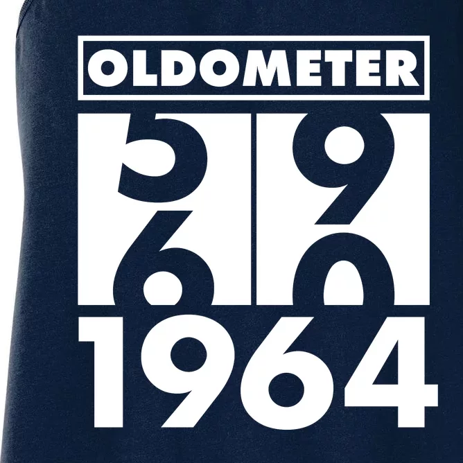 Funny Oldometer Made In 1964 60th Birthday Women's Racerback Tank