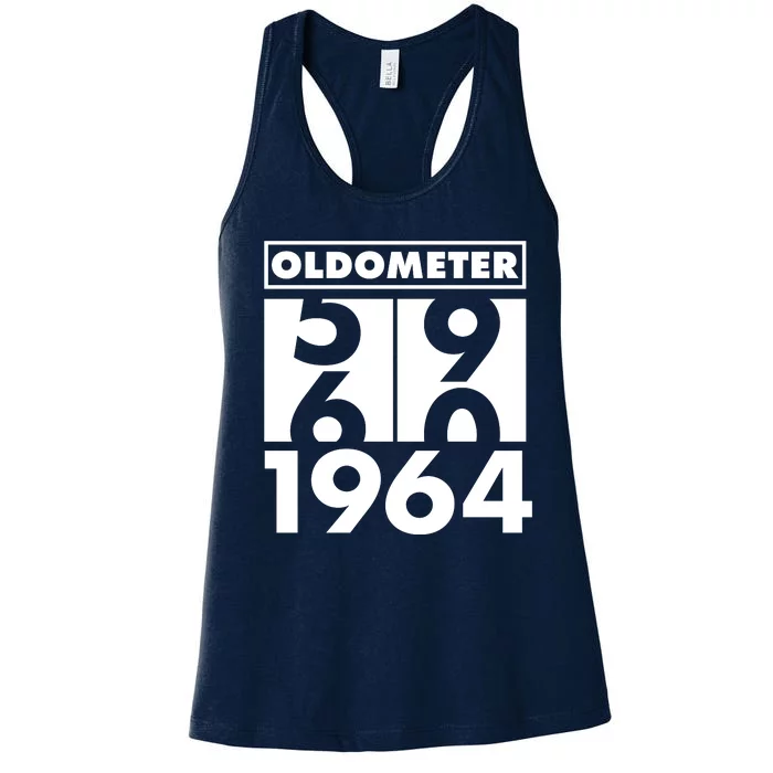 Funny Oldometer Made In 1964 60th Birthday Women's Racerback Tank