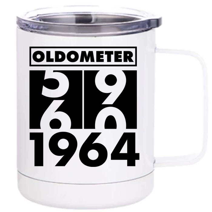 Funny Oldometer Made In 1964 60th Birthday Front & Back 12oz Stainless Steel Tumbler Cup