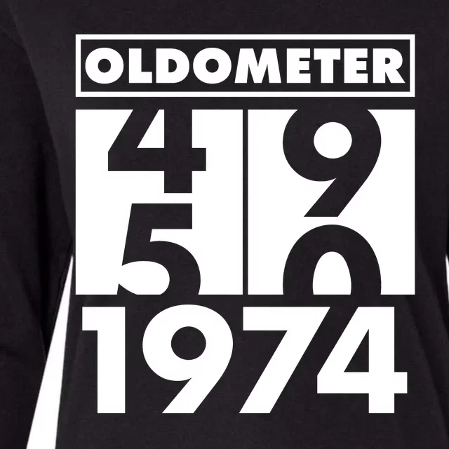 Funny Oldometer Made In 1974 50th Birthday Womens Cotton Relaxed Long Sleeve T-Shirt