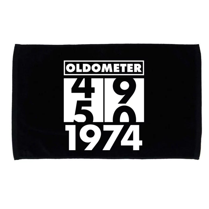 Funny Oldometer Made In 1974 50th Birthday Microfiber Hand Towel