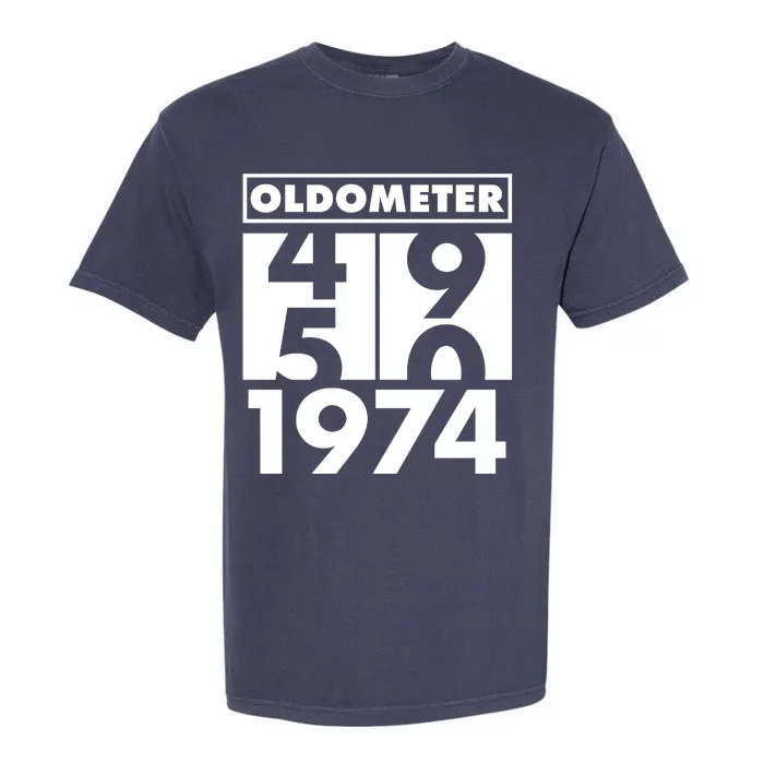 Funny Oldometer Made In 1974 50th Birthday Garment-Dyed Heavyweight T-Shirt