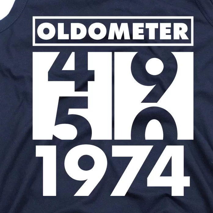 Funny Oldometer Made In 1974 50th Birthday Tank Top