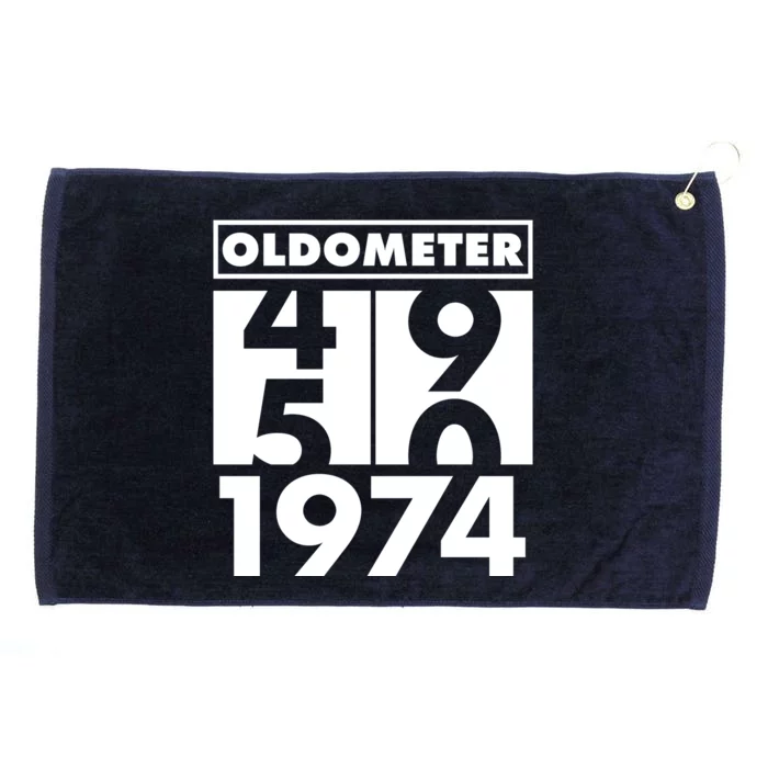 Funny Oldometer Made In 1974 50th Birthday Grommeted Golf Towel