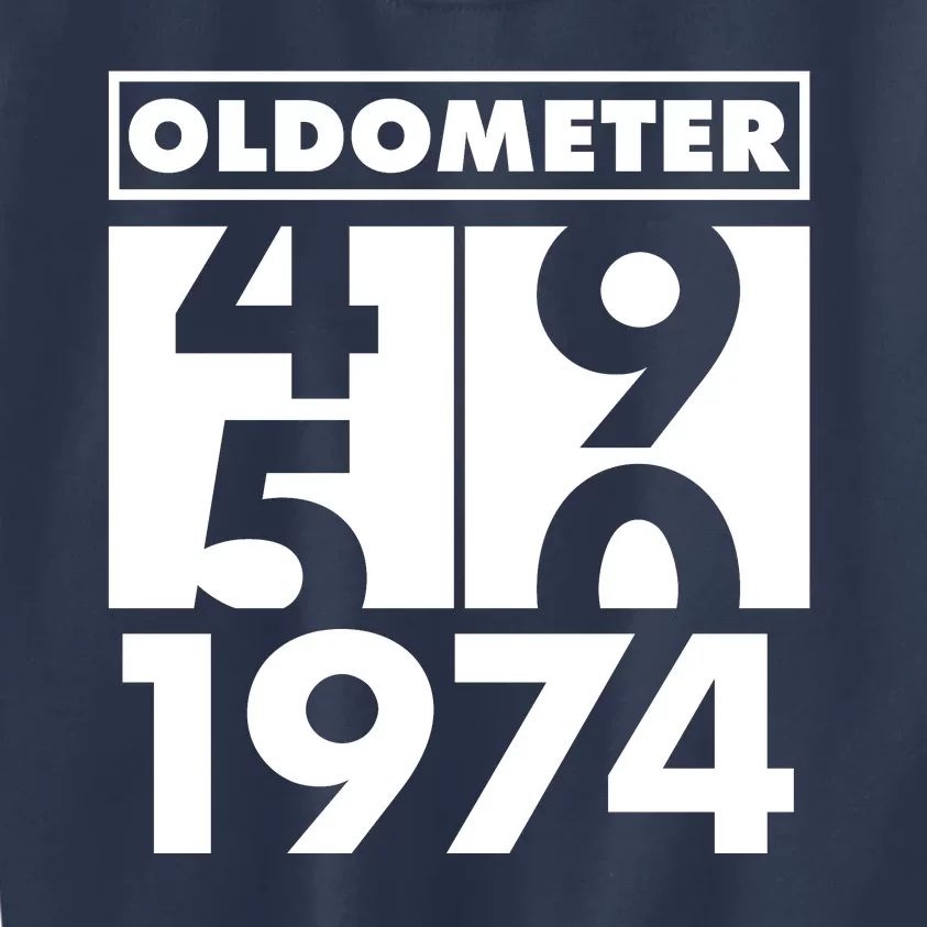 Funny Oldometer Made In 1974 50th Birthday Kids Sweatshirt